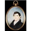 Image 1 : AMERICAN SCHOOL MINIATURE PORTRAIT 3"x 2 3/8"