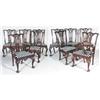 Image 1 : SET OF 10 CHIPPENDALE STYLE DINING CHAIRS cir