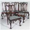 Image 2 : SET OF 10 CHIPPENDALE STYLE DINING CHAIRS cir