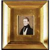 Image 1 : MINIATURE PORTRAIT OF A GENTLEMAN, 2 3/4" x 2