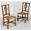 Image 1 : PAIR OF CHIPPENDALE CHERRY SIDE CHAIRS 18th c