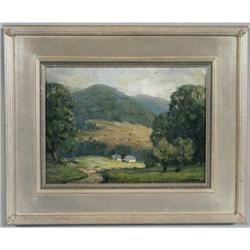 WALTER KOENIGER Landscape with Farm 12 x 16 