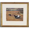 Image 1 : AMERICAN SCHOOL Grouse in Field 9"x 11 5/8" w
