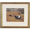 Image 1 : AMERICAN SCHOOL Grouse in Field 9"x 11 5/8" w