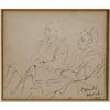 Image 1 : REGINALD MARSH Study of Two Seated Women 3 3/