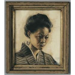 MARTHA SAWYERS A Japanese Mother 12"x 10" pas