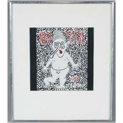 KEITH HARING AND LA2 New Years 1988 Keith Har