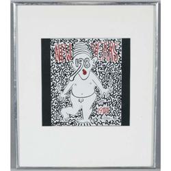 KEITH HARING AND LA2 New Years 1988 Keith Har