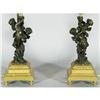 Image 2 : PAIR OF FRENCH BRONZE CANDELABRA 21" high (ex