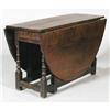 Image 1 : JACOBEAN OAK DROP LEAF TABLE 50"long, 29" hig