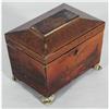 Image 3 : REGENCY PENWORK TEA CADDY 6"x 8"x 5 1/2", cir