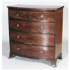 Image 1 : REGENCY MAHOGANY BOW FRONT CHEST with origina