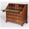 Image 2 : GEORGE III SLANT FRONT DESK with fitted inter