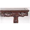 Image 3 : CHINESE ROSEWOOD ALTAR TABLE with fine openwo