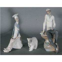 GROUP OF 3 LLADRO FIGURES CONDITION REPORT: