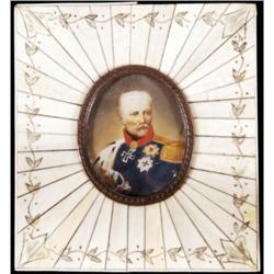 PORTRAIT MINIATURE identified as Gebhard Lebe