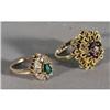 Image 1 : EMERALD AND DIAMOND RING together with a RUBY