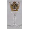 Image 2 : RUSSIAN IMPERIAL WINE GLASS gilded with the m