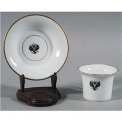 RUSSIAN IMPERIAL CUP AND SAUCER with the Impe