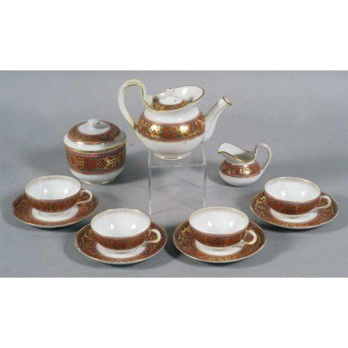 RUSSIAN TEA SET BY KORNILOV BROTHERS the pot