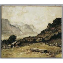 ERNST BRUCKER (BROCKER), Alpine Landscape, 12