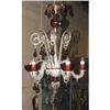 Image 1 : MURANO GLASS CHANDELIER red and clear