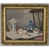Image 1 : F.A. LUQUES Tea Time 15"x 18" oil on canvas s
