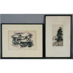 AMERICAN ETCHINGS (2) Jackson Simpson, Ben Ne