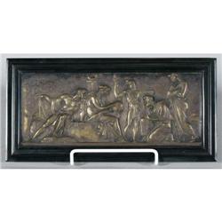 NEOCLASSICAL BRONZE PLAQUE probably Grand Tou