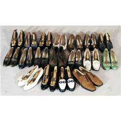 GROUP OF 18 PAIRS DESIGNER SHOES all by Ferra