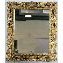 ITALIAN GILTWOOD MIRROR 40" x 33", circa 1880