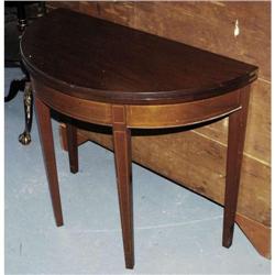 FEDERAL STYLE CARD TABLE with string inlay ci