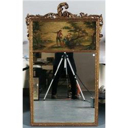 FRENCH TRUMEAU MIRROR 51  high, circa 1920 (r