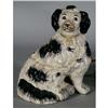 Image 2 : STAFFORDSHIRE SPANIEL 9" high, together with