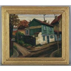 FRANK C. KIRK French Village 15"x18" o/b