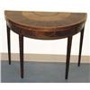 Image 1 : GEORGE III STYLE INLAID CARD TABLE, 19th cent