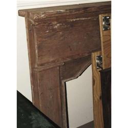 QUEEN ANNE PAINTED PINE FIREPLACE MANTLE 18th