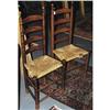 Image 1 : PAIR OF LADDERBACK SIDE CHAIRS 18th century