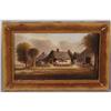 Image 1 : AMERICAN SCHOOL, farm scene 5" x 8 1/2" o/c