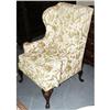 Image 1 : CHIPPENDALE STYLE WINGBACK CHAIR, early 20th