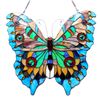 Image 2 : Stained Art Glass Butterfly Hanging Window Panel