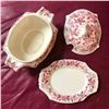 Image 2 : Vintage Japan Red Transferware Tureen Set