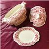 Image 3 : Vintage Japan Red Transferware Tureen Set