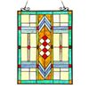 Image 1 : Mission Style Stained Art Glass Window
