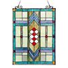 Image 2 : Mission Style Stained Art Glass Window