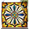 Image 2 : Mission Style Stained Art Glass Hanging Panel