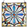 Image 3 : Mission Style Stained Art Glass Hanging Panel