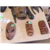Image 2 : 6 Vintage Wood Carved Ethnic Masks