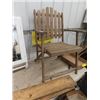 Image 2 : Painted Medicine Cabinet, Open Shelf, Folding Wood Chair, & 2 Coyote Stretchers