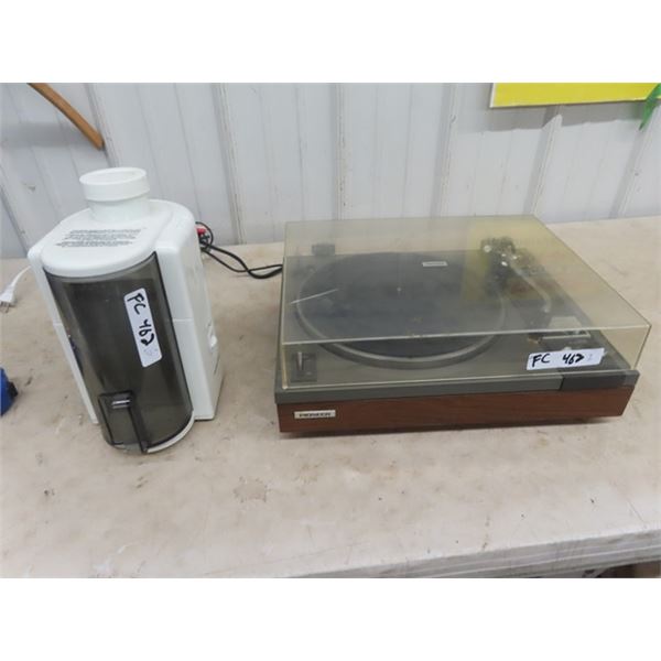 Pioneer PL 1150 Turntable & Juicer